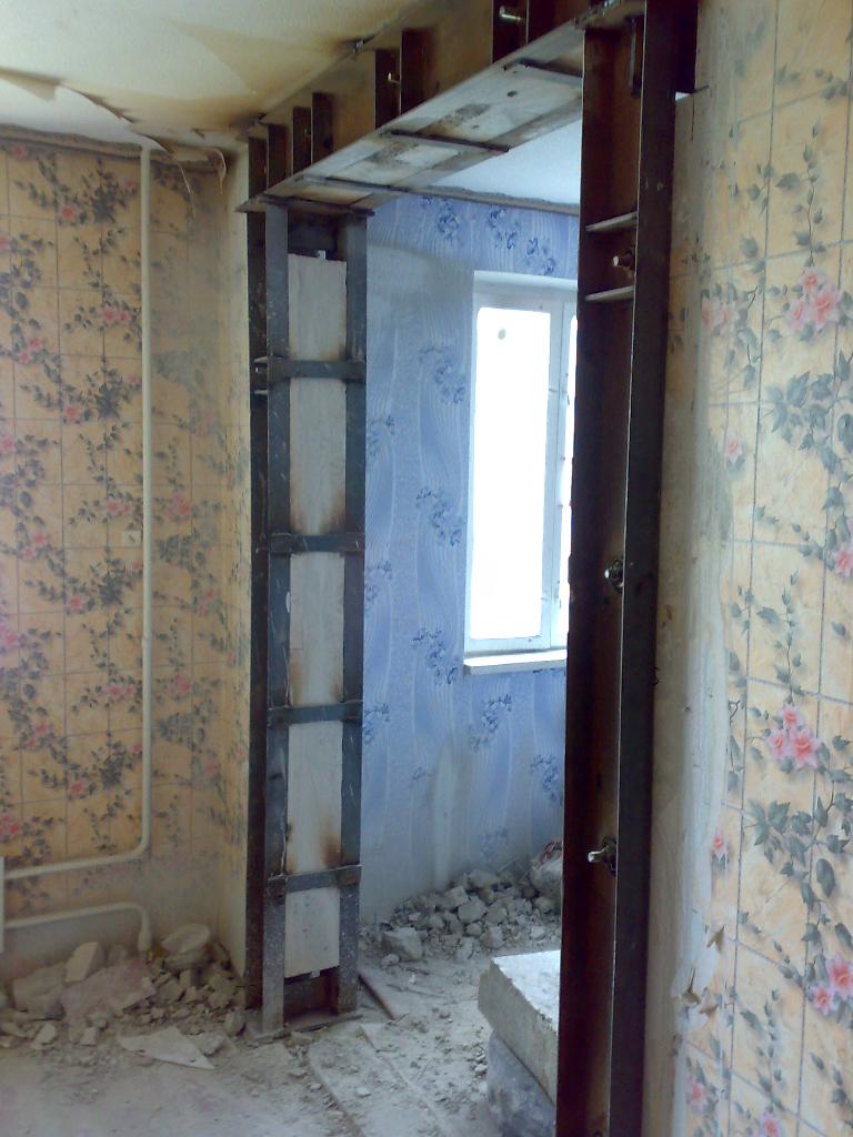 Усиление несущих стен,проемов металлоконструкциями Харьков